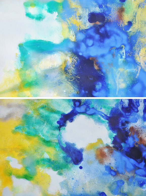 Abstract Painting Extra Large Canvas Art,Hand Painted Horizontal Abstract Oil Painting On Canvas,Hand Painted Abstract Art,Grey,Yellow,Blue.etc